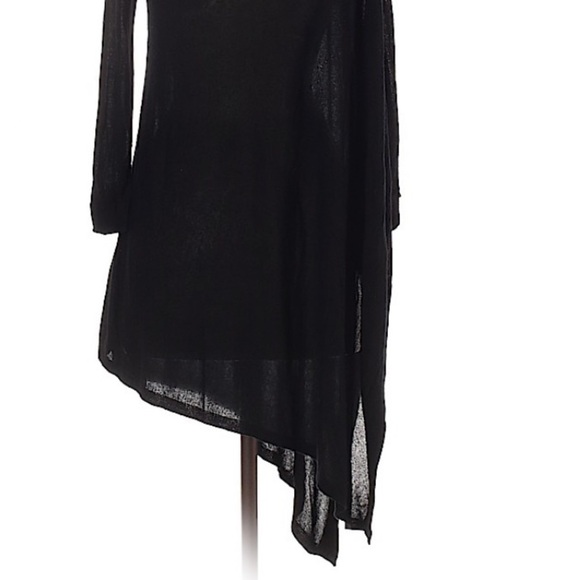 EXPRESS XS Black Asymmetrical pull over sweater women’s top - Picture 4 of 5